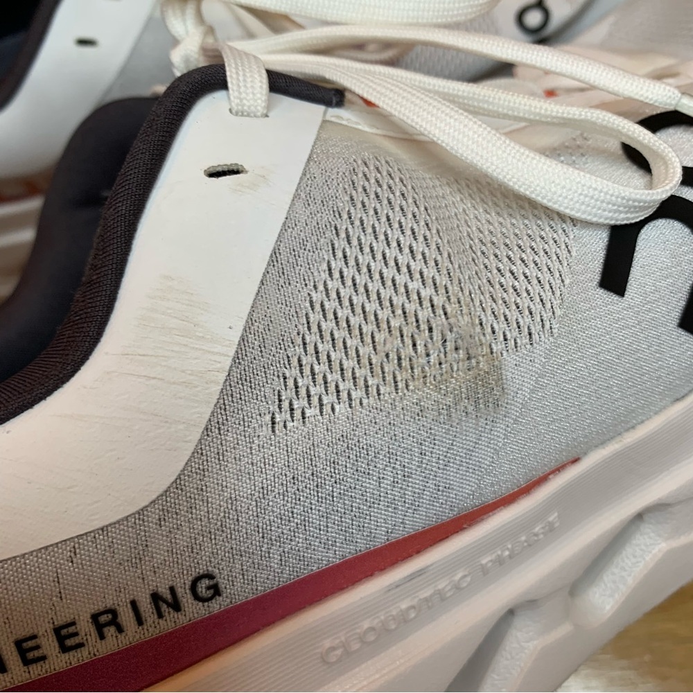 On Running Cloudsurfer Next Women's Sneakers in White / Flame - Size 12 - Picture 7 of 9